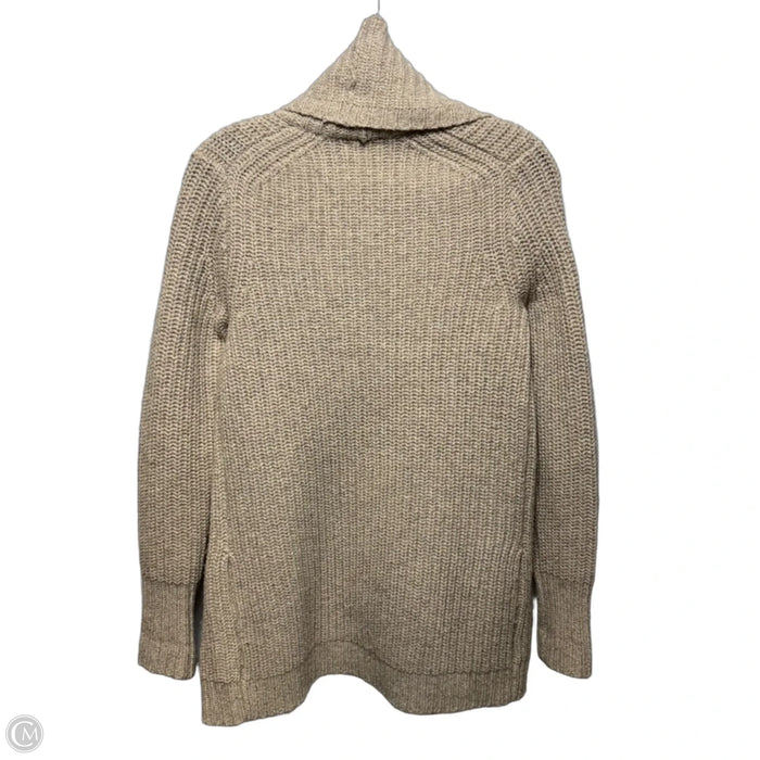 Wool Sweater Cardigan By J. Crew In Tan, Size: Xs
