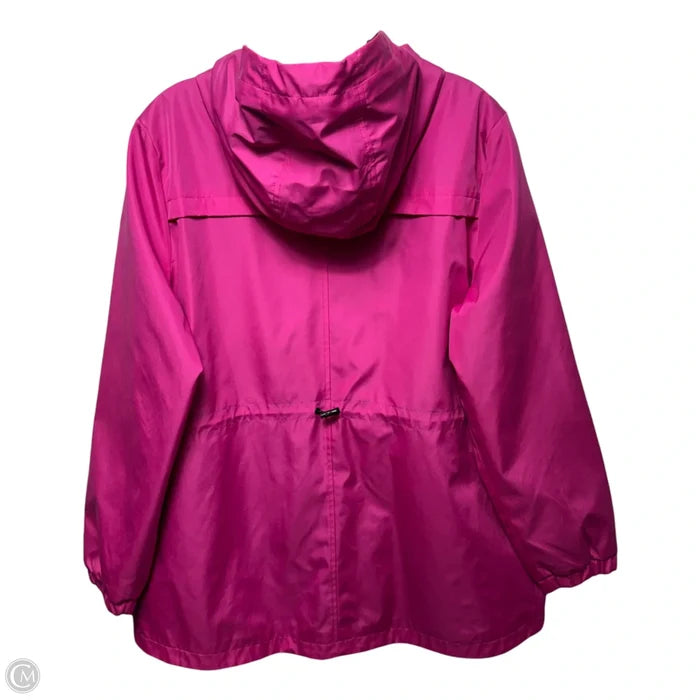 Woven Hooded Anorak By Michael By Michael Kors In Pink, Size: L
