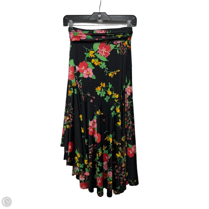 Wrap Skirt Maxi By Cabi In Floral Print, Size: S