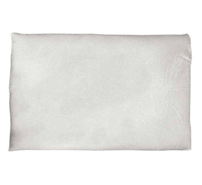 Turmerry zabuton meditation pillow with white cover on white background.
