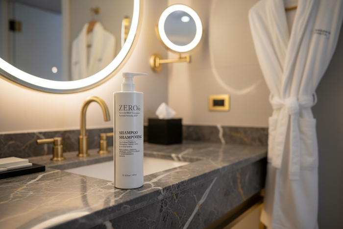 Zero% Naturally Kind Shampoo | Luxury Hotel Shampoo | 15 oz