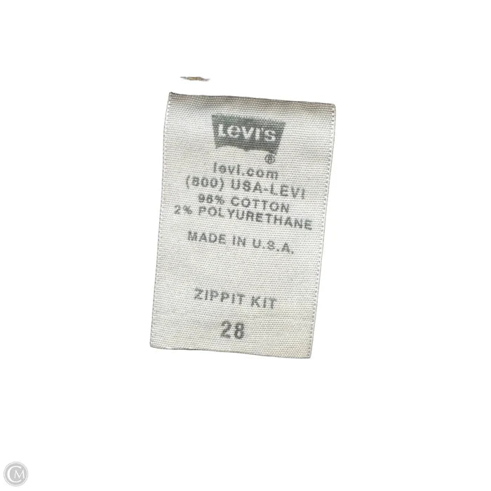 Zippit Kit Skirt By Levis In Blue Denim, Size: 6/28