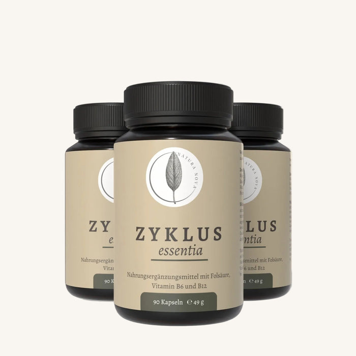 Zyklus essentia Vorteilspack mit 3 × 90 Kapseln im Braunglas
